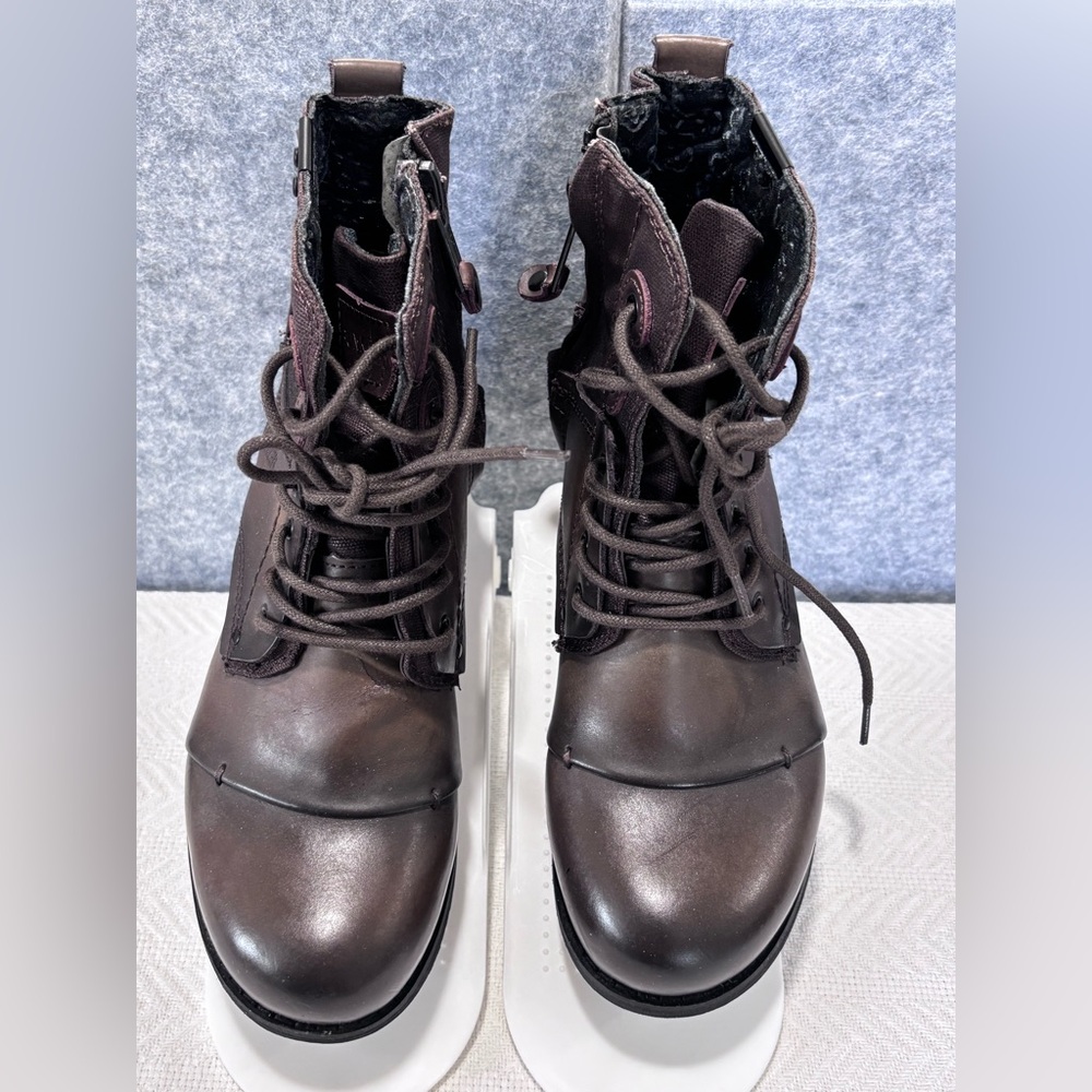 💚Elegant Dark Brown Women's Combat Boots